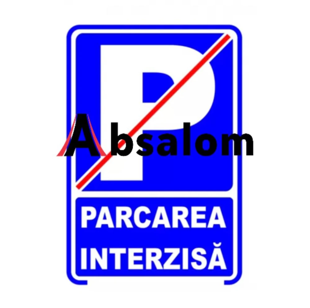 Parcarea interzisa, semn din plastic, 20x30cm